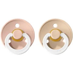 BIBS Colour Natural Rubber Size 1: 0+ months Schnuller Blush Night / Vanilla Night .