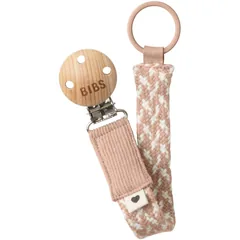 BIBS Paci Braid Schnullerclip Blush / Ivory .