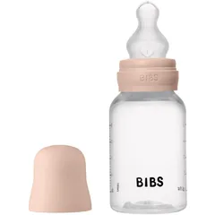 BIBS Anti-Colic Baby Bottle Silicone Anti-Kolik-Flasche mit Silikon-Sauger Blush .