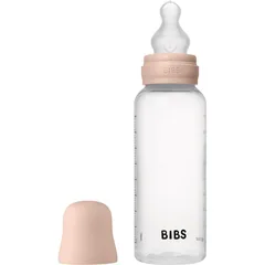 BIBS Anti-Colic Baby Bottle Silicone Anti-Kolik-Flasche mit Silikon-Sauger Blush .