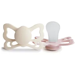 FRIGG Butterfly Size 2:6-18 months Schnuller Cream/Blush