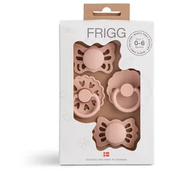 FRIGG Baby's First Pacifier Floral heart Schnuller Blush