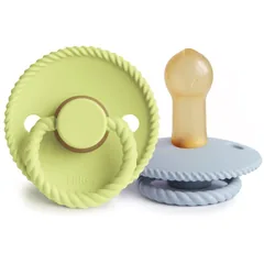 FRIGG Rope Size 2:6-18 months Schnuller Green Tea/Powder Blue