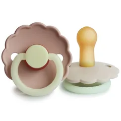 FRIGG Daisy Size 2:6-18 months Schnuller Blush night/Cream night