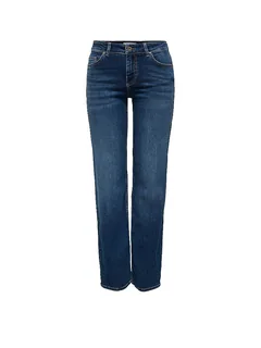 Only Jeans Straight Fit ONLBLUSH dunkelblau | M/L34