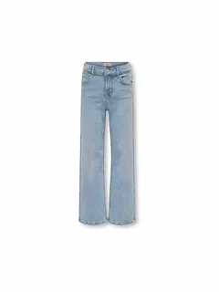 Only Mädchen Jeans Wide Leg KOGMADISON BLUSH hellblau | 140