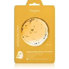 L’biotica PGA Hydro Fusion + Vitamin C intensive Hydrogel-Maske zur Verjüngung der Gesichtshaut .
