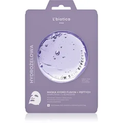 L’biotica PGA Hydro Fusion + Peptides intensive Hydrogel-Maske zum vereinheitlichen der Hauttöne .