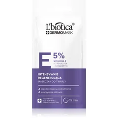 L’biotica DermoMask E 5% intensive regenerierende Maske für das Gesicht