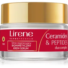 Lirene Ceramides & Peptides Duo Complex 60+ erneuernde Nachtcreme mit regenerierender Wirkung