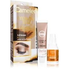 Delia Cosmetics Cameleo professionelle Creme-Farbe für die Augenbrauen ohne Ammoniak Farbton 4.0 Brown