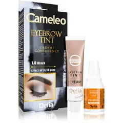 Delia Cosmetics Cameleo professionelle Creme-Farbe für die Augenbrauen ohne Ammoniak Farbton 1.0 Black