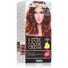 Delia Cosmetics Cameleo Omega Permanent-Haarfarbe Farbton 7.34 Cinnamon Blond .