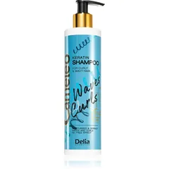 Delia Cosmetics Cameleo Fale Loki Shampoo für lockige und wellige Haare mit Keratin