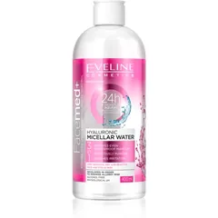 Eveline Cosmetics FaceMed+ Mizellenwasserr mit Hyaluron 3 in1