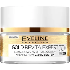 Eveline Cosmetics Gold Revita Expert festigende und glättende Creme mit Goldpuder 30+
