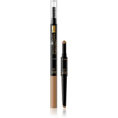 Eveline Cosmetics Brow Styler Präzisionsaugenbrauenstift 3 in1 Farbton 01 Medium Brown