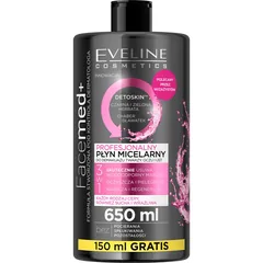 Eveline Cosmetics FaceMed+ reinigendes Mizellenwasser zum Abschminken mit entschlackendem Effekt