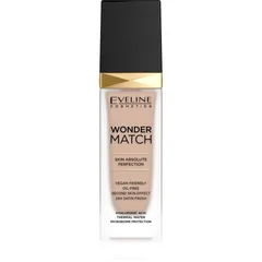 Eveline Cosmetics Wonder Match langlebiges Flüssig Foundation mit Hyaluronsäure Farbton 12 Light Natural