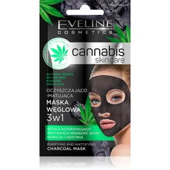 Eveline Cosmetics Cannabis reinigende Gesichtsmaske mit Tonmineralien