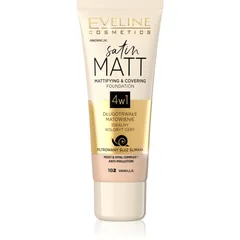 Eveline Cosmetics Satin Matt mattierendes Foundation mit Schneckenextrakt Farbton 102 Vanilla