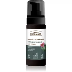 Green Pharmacy Cactus & Squalane Face Foam feuchtigkeitsspendender Schaum