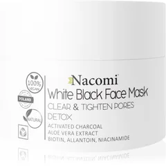 Nacomi White & Black reinigende Maske für das Gesicht