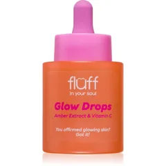 Fluff Glow Drops aufhellendes Serum mit Vitamin C Amber Extract