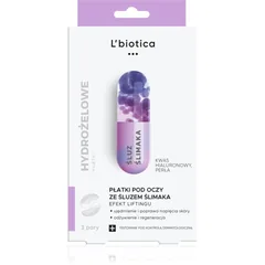 L’biotica Eye Patches Rejuvenating glättende Augenmaske mit Schneckenextrakt .