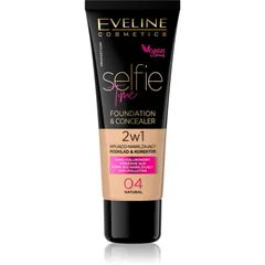 Eveline Cosmetics Selfie Time Foundation und Korrektor 2 in 1 Farbton 04 Natural