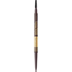 Eveline Cosmetics Micro Precise wasserfester Eyeliner mit 2 in 1 Bürste Farbton 03 Dark Brown