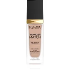 Eveline Cosmetics Wonder Match langlebiges Flüssig Foundation mit Hyaluronsäure Farbton 15 Natural