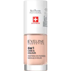 Eveline Cosmetics Nail Therapy Care & Colour Conditioner für die Fingernägel 6 in 1 Farbton Nude