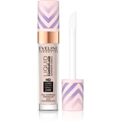 Eveline Cosmetics Liquid Camouflage wasserfester Korrektor mit Hyaluronsäure Farbton 02 Light Vanilla