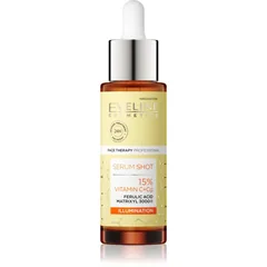 Eveline Cosmetics Serum Shot 15% Vitamin C+Cg Aufhellendes Anti-Falten-Serum mit Vitamin C