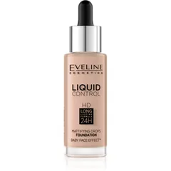 Eveline Cosmetics Liquid Control Flüssiges Make Up mit einer Pipette Farbton 025 Light Rose