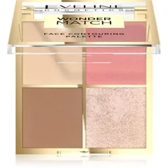 Eveline Cosmetics Wonder Match Lidschatten & Kontourpalette 4 in 1 Farbton 02