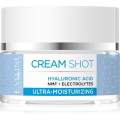 Eveline Cosmetics Cream Shot Hyaluronic Acid Intensive Feuchtigkeitscreme für trockene und sehr trockene Haut