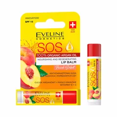 Eveline S.O.S. Nährender und revitalisierender Lippenbalsam – Pfirsich Sorbet