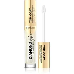 Eveline Cosmetics Diamond Glow Glitzer-Lipgloss mit Hyaluronsäure Farbton 12 Top Coat