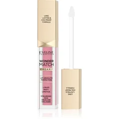 Eveline Cosmetics Wonder Match lang anhaltender, matter, flüssiger Lippenstift mit Hyaluronsäure Farbton 01 Angel Rose