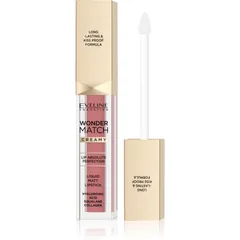 Eveline Cosmetics Wonder Match lang anhaltender, matter, flüssiger Lippenstift mit Hyaluronsäure Farbton 05 Sweet Nude
