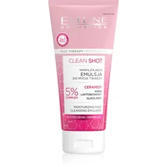 Eveline Cosmetics Clean Shot 5% Ceramidy Complex intensive feuchtigkeitsspendende Waschemulsion