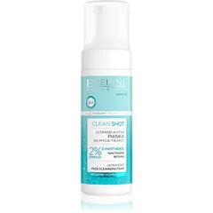 Eveline Cosmetics Clean Shot 2% Panthenol Complex sanfter Reinigungsschaum mit beruhigender Wirkung