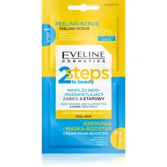 Eveline Cosmetics 2 Steps To Beauty Intensive Feuchtigkeit spendende und aufhellende Creme für das Gesicht 2x