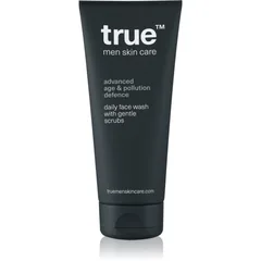 true men skin care Daily face wash with gentle scrubs Reinigungsgel mit Peelingwirkung für Herren