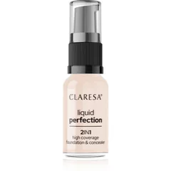 Claresa Liquid Perfection 2in1 Foundation mit hoher Deckkraft Farbton 101 Light
