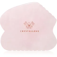 Crystallove Rose Quartz Contour Gua Sha Massage Hilfsmittel für das Gesicht