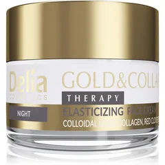 Delia Cosmetics Gold & Collagen Therapy Nachtcreme zur Erhöhung der Hautelastizität