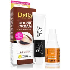 Delia Cosmetics Argan Oil Farbe für die Augenbrauen Farbton 4.0 Brown